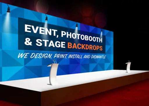 Stage Backdrop Design, Installation & Setup