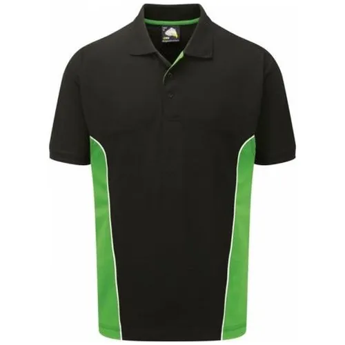 Two tone polo shirt with a contrast tipped collar