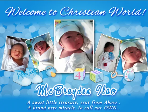 Tarpaulin Design Christening Concept – Tagum City