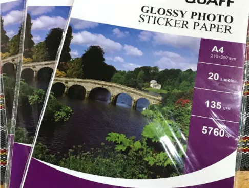 QUAFF Glossy/Matte Inkjet Photo Sticker Paper