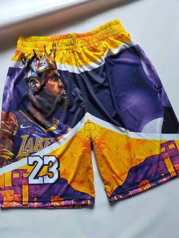 Long-cut sublimation basketball shorts
