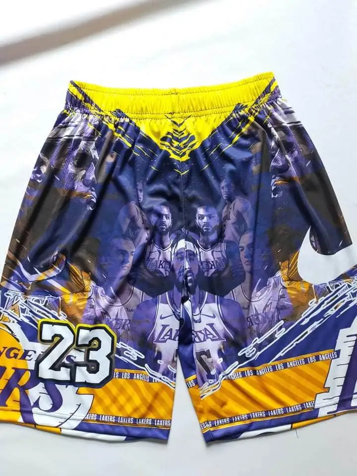 Branded custom sublimation shorts