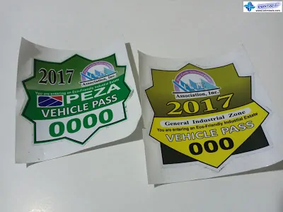 Village and Subdivision Car Stickers – Tagum City