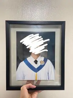 Mahogany Graduation Frame with Tassel Holder
