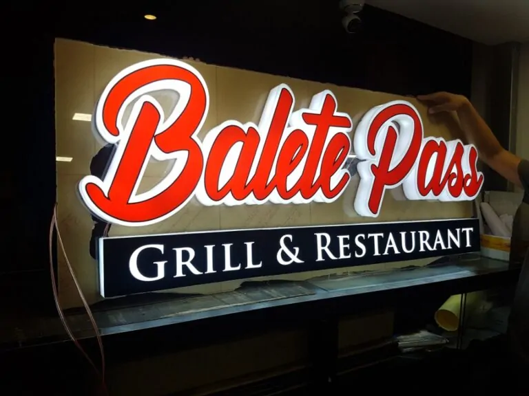 Acrylic Build Up Lighted Signage – Tagum City
