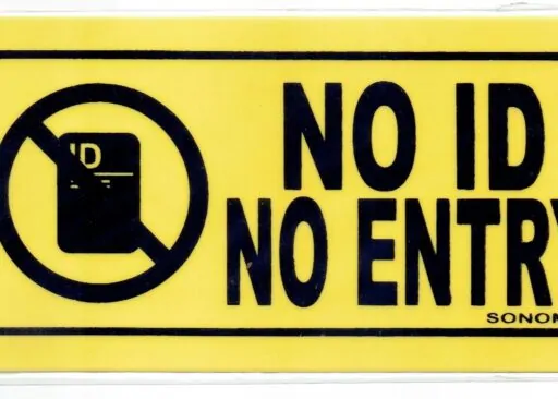 No ID No Entry Sign – Tagum City