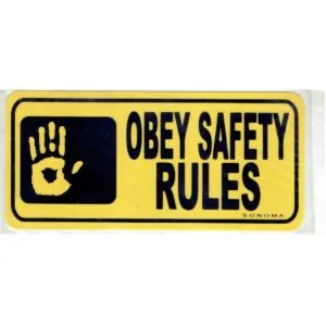 Obey Safety Rules Sign – Tagum City