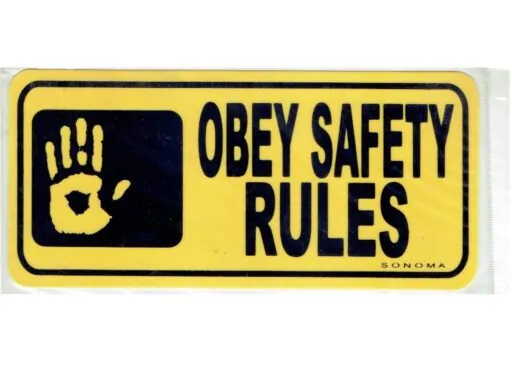 Obey Safety Rules Sign – Tagum City
