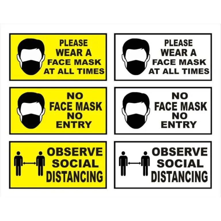 Wear Face Mask / Social Distancing Sign – Tagum City