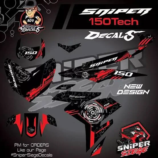 Yamaha Sniper 150 Full Decals Stickers – Tagum City