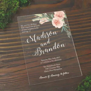 Acrylic Wedding Invitation – Tagum City