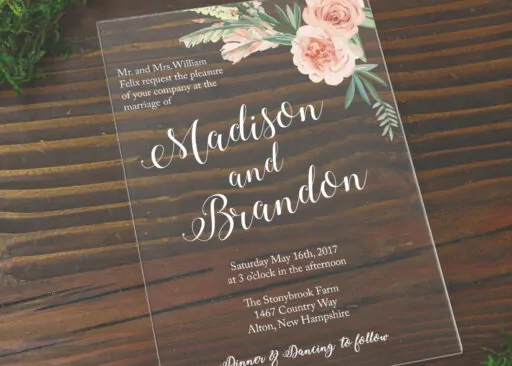 Acrylic Wedding Invitation – Tagum City