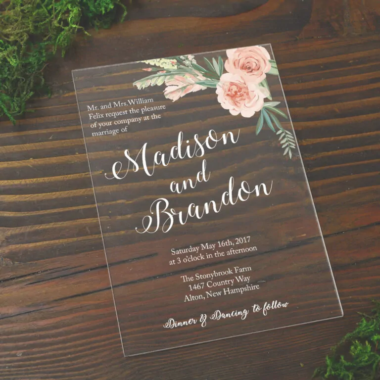 Acrylic Wedding Invitation – Tagum City