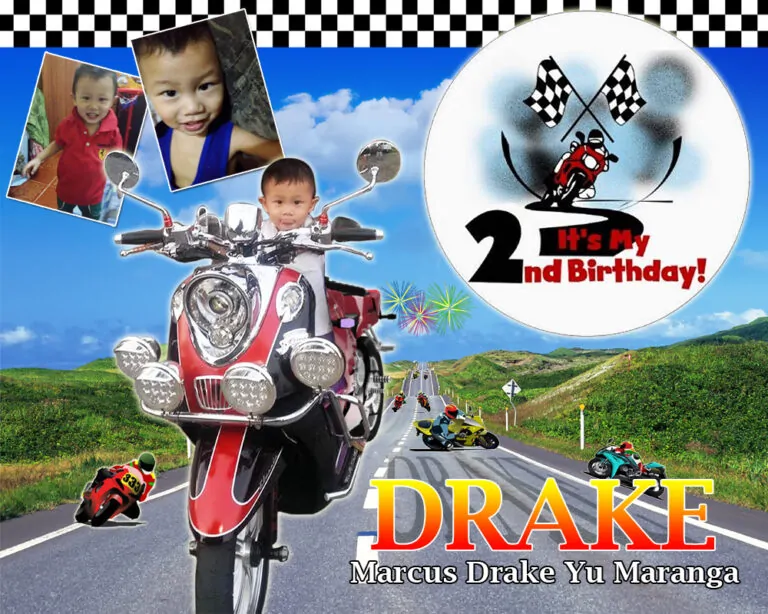 Motorcycle Birthday Tarpaulin – Tagum City