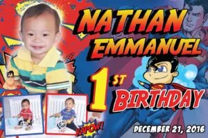 Superman Birthday Tarpaulin – Tagum City