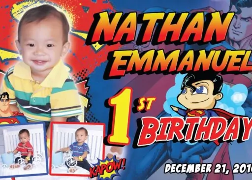 Superman Birthday Tarpaulin – Tagum City