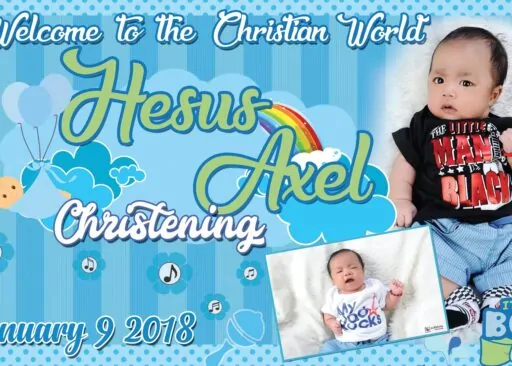 Baptism Tarpaulin – Tagum City