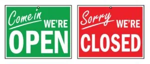 Open / Closed Sign – Tagum City