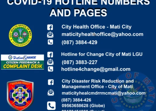 COVID-19 Hotline Numbers – Mati City