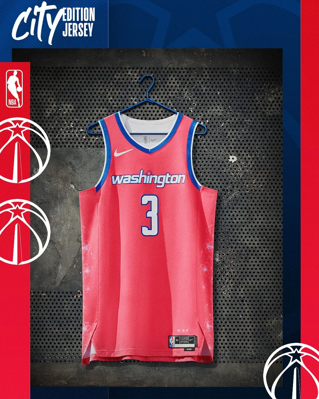 Washington Wizards City Edition Cherry Blossom