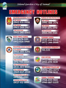 Emergency Hotlines – Island Garden City of Samal