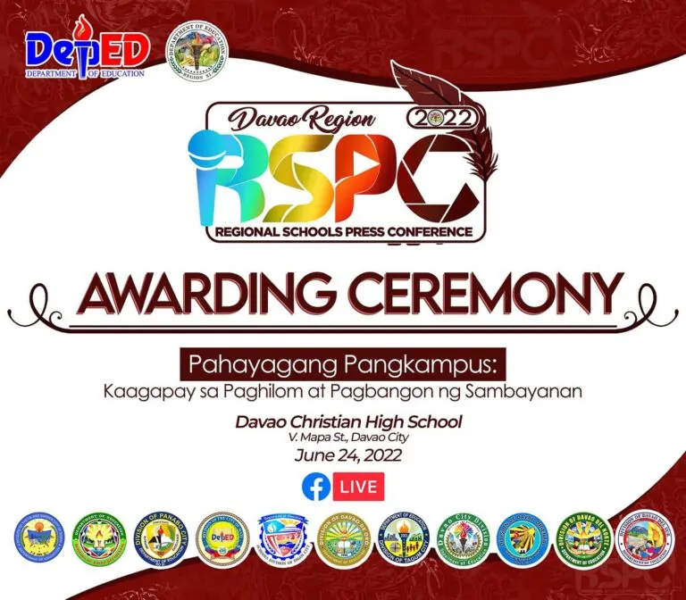 Regional Schools Press Conference (RSPC) – Tagum City