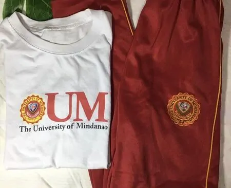 UM (University of Mindanao) PE Uniform