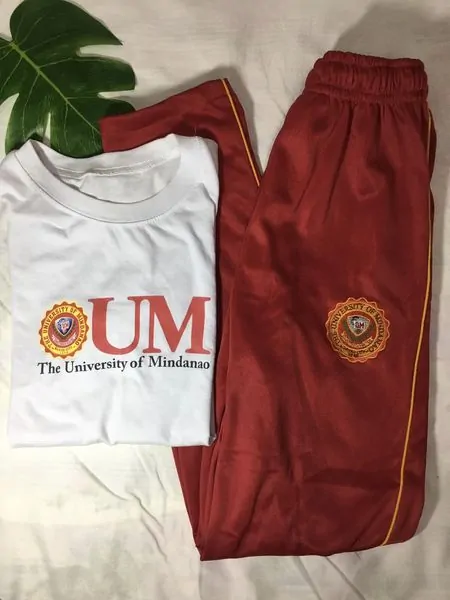 UM (University of Mindanao) PE Uniform