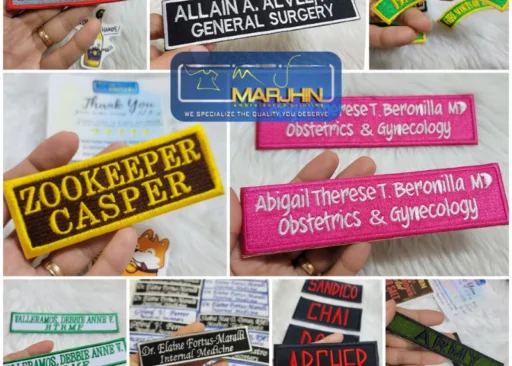 Personalized Name Patch – Custom Embroidery, Iron-On or Sew-On