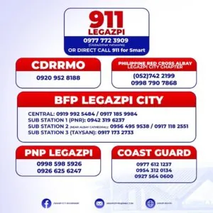 Emergency Hotline Numbers in Albay