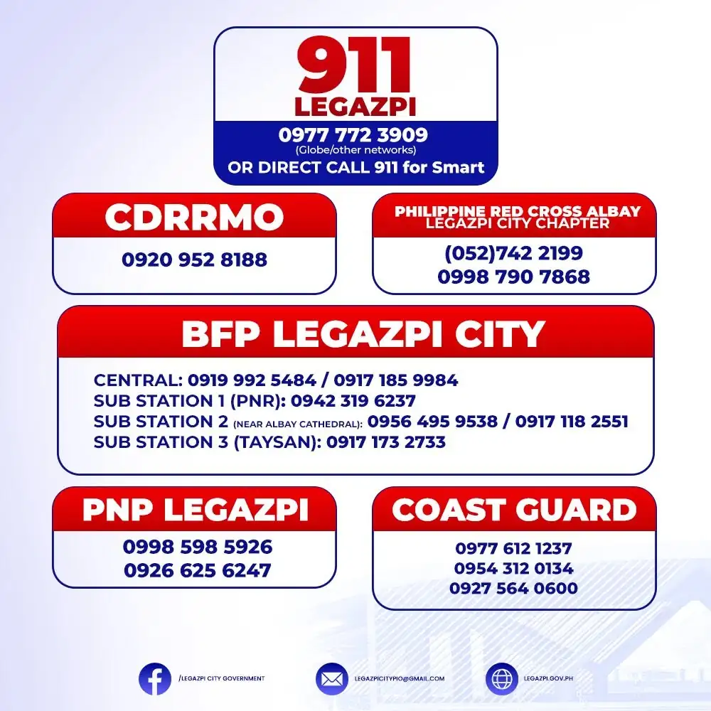 Emergency Hotline Numbers in Albay