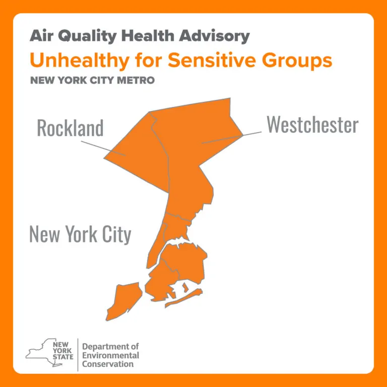 Air Quality Health Advisory for New York