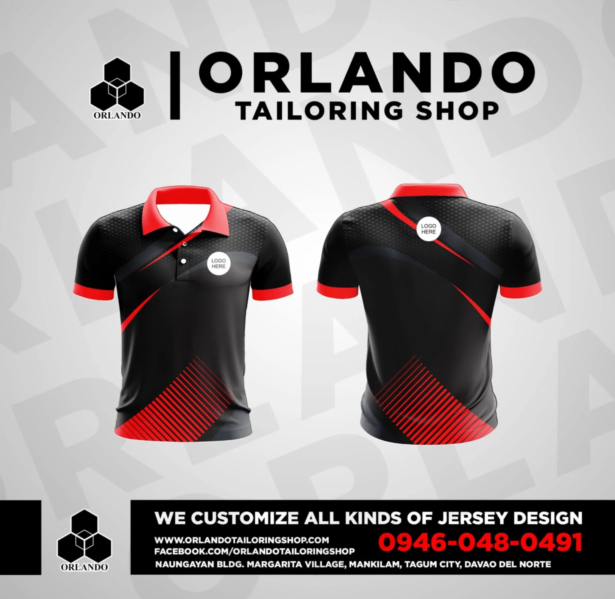 Corporate Honeycomb Polo Shirt with Embroidered Logo - Image 2
