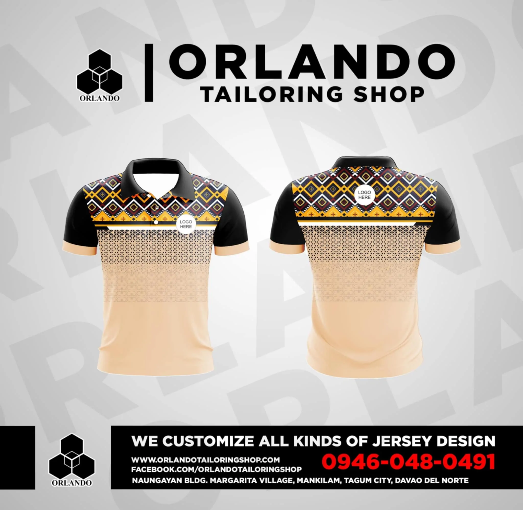 Corporate Honeycomb Polo Shirt with Embroidered Logo - Image 3
