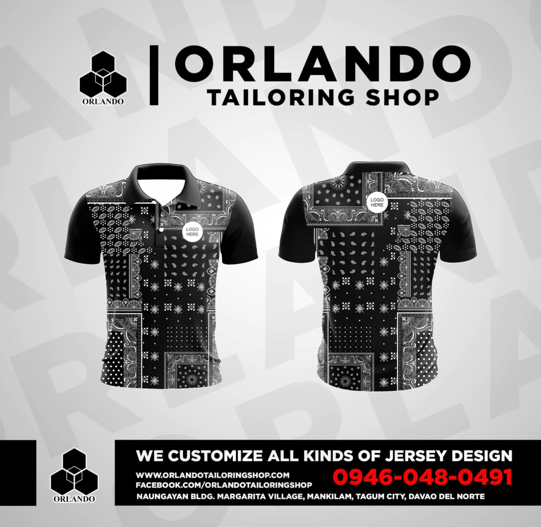 Corporate Honeycomb Polo Shirt with Embroidered Logo
