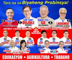 2025 Election Candidates from Davao del Norte