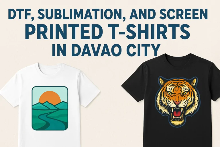 DTF, Sublimation, and Screen Printed T-Shirts in Davao City