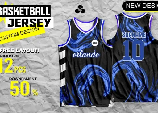 Jersey Design Blue Color
