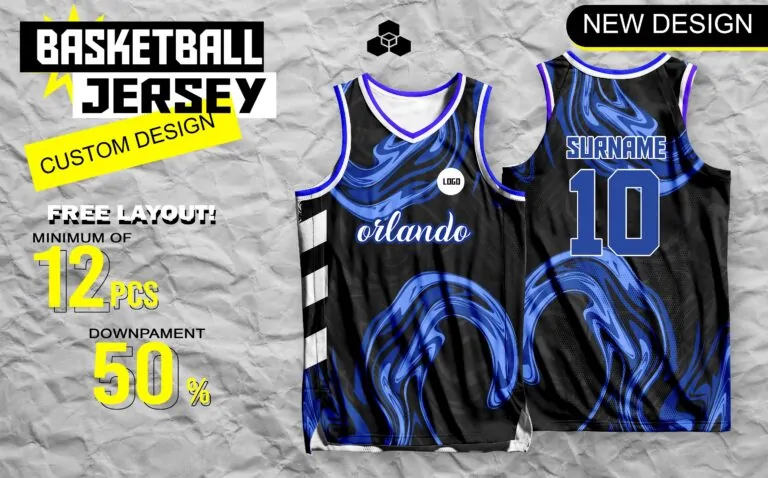 Jersey Design Blue Color