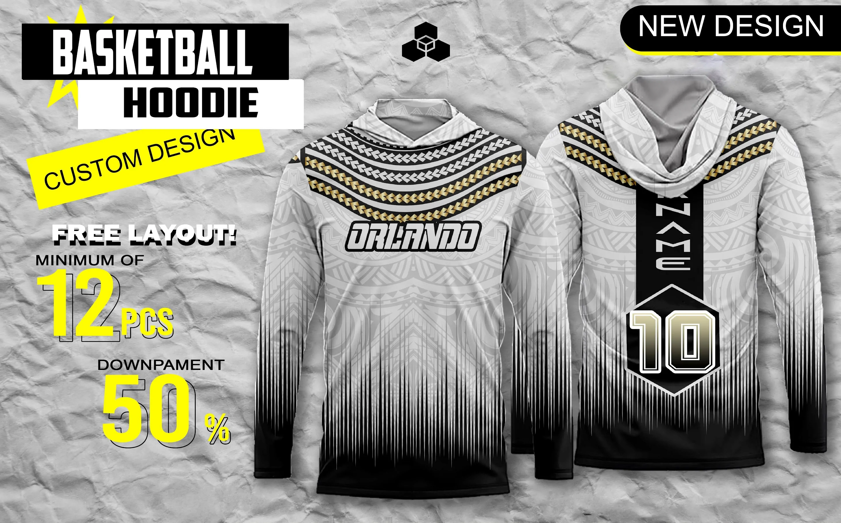Crewneck sweatshirt with all-over sublimation print
