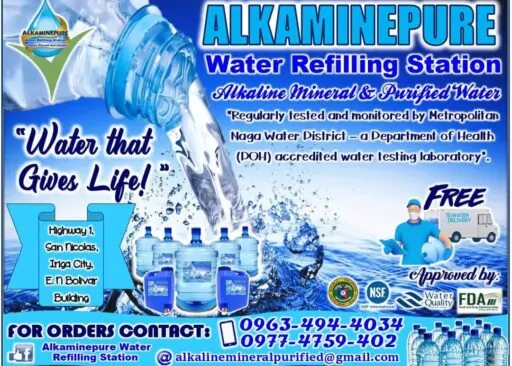 Water Refilling Station Tarpaulin Design