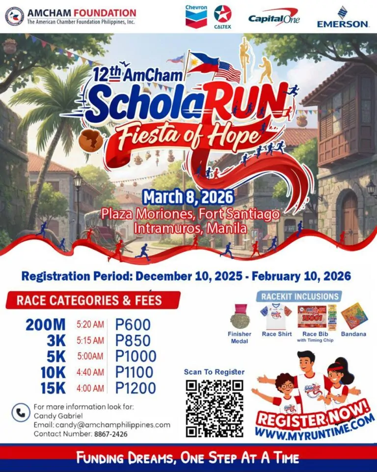 AmCham Foundation ScholaRUN : Run for Scholars at Intramuros