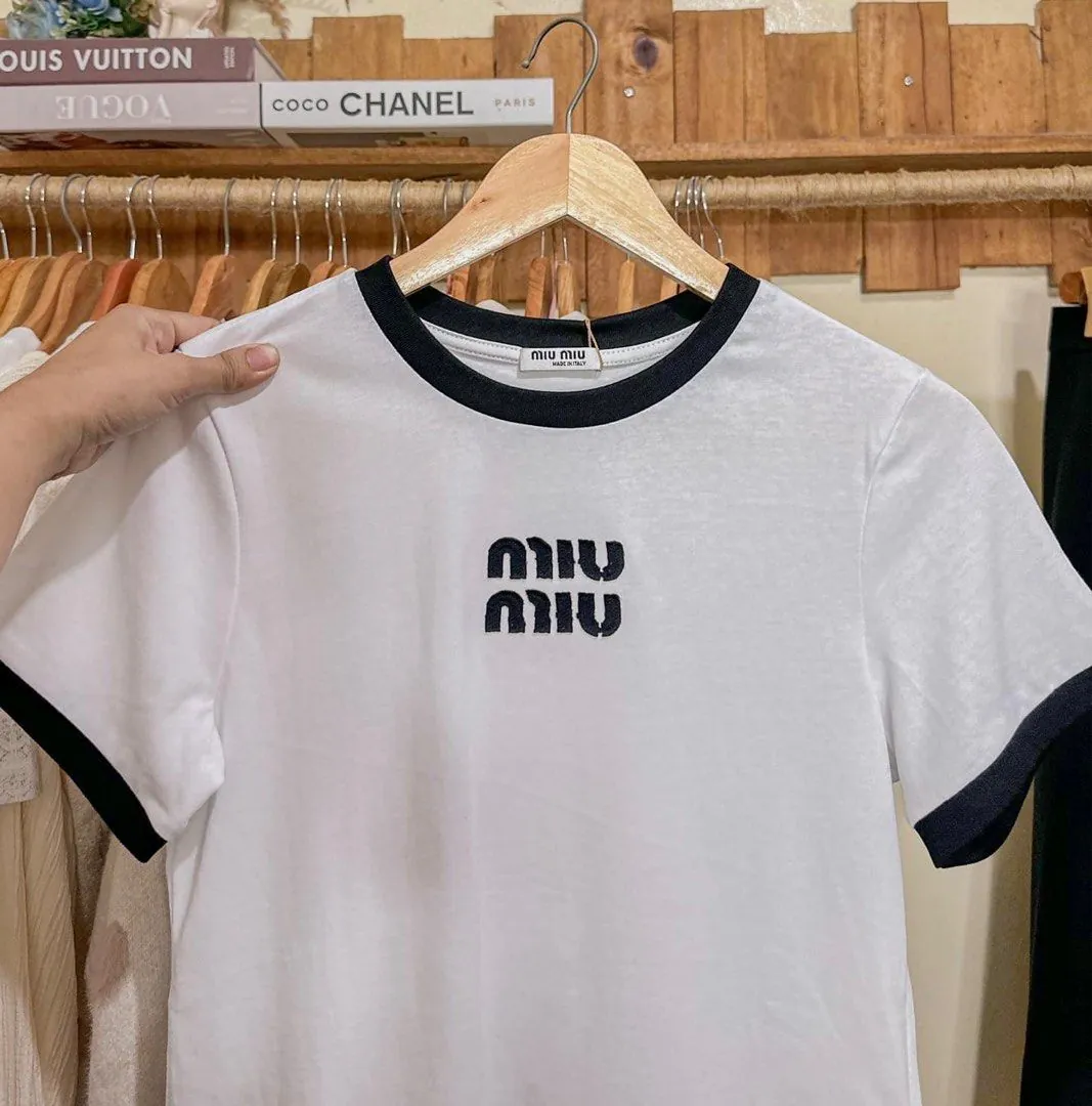 Miu Miu T-Shirt: Italian Luxury and Playful Style