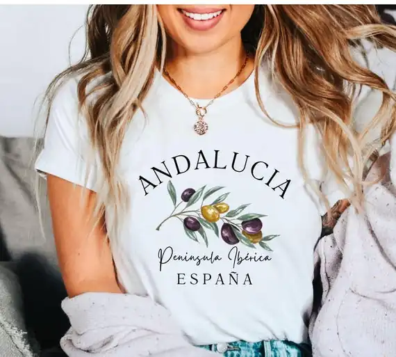 Personalized embroidered shirts inspired by Andalucia