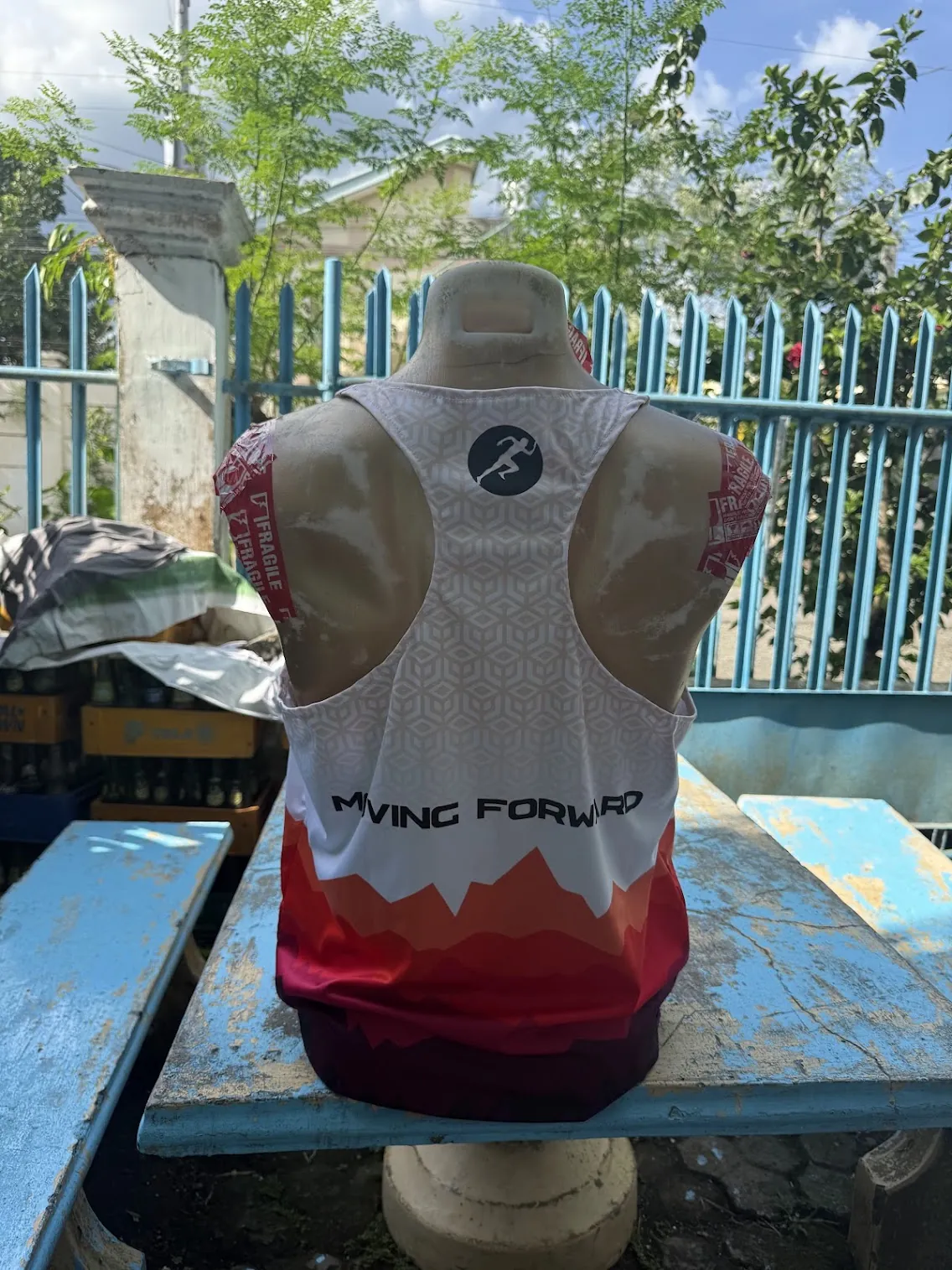 Custom sublimation marathon race singlet with race-day branding
