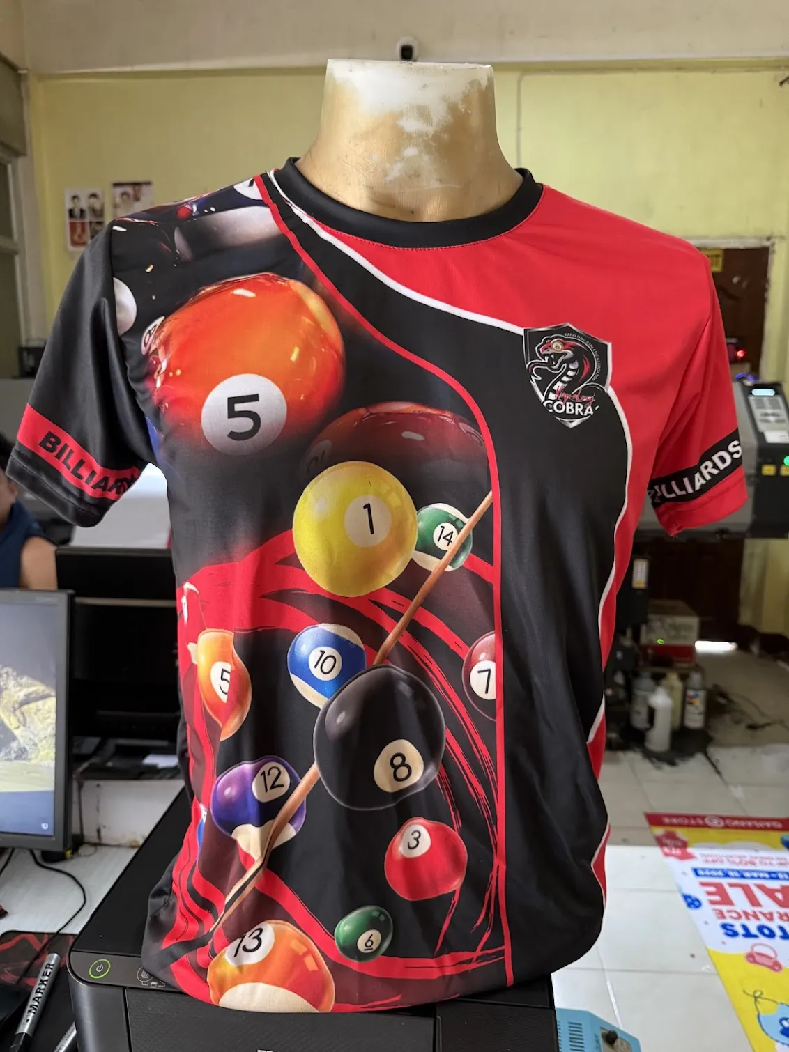 Billiards and Pool Tournament Polo Shirt