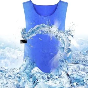 Industrial Evaporative Cooling Vest with Fan Ports