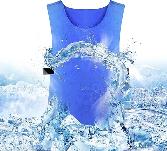 Industrial Evaporative Cooling Vest with Fan Ports