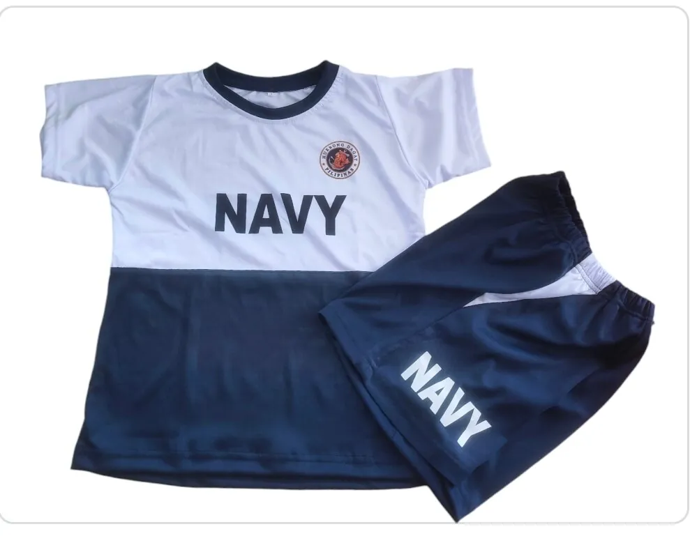Philippine NAVY T-Shirt and Pants Set High Quality Drifit