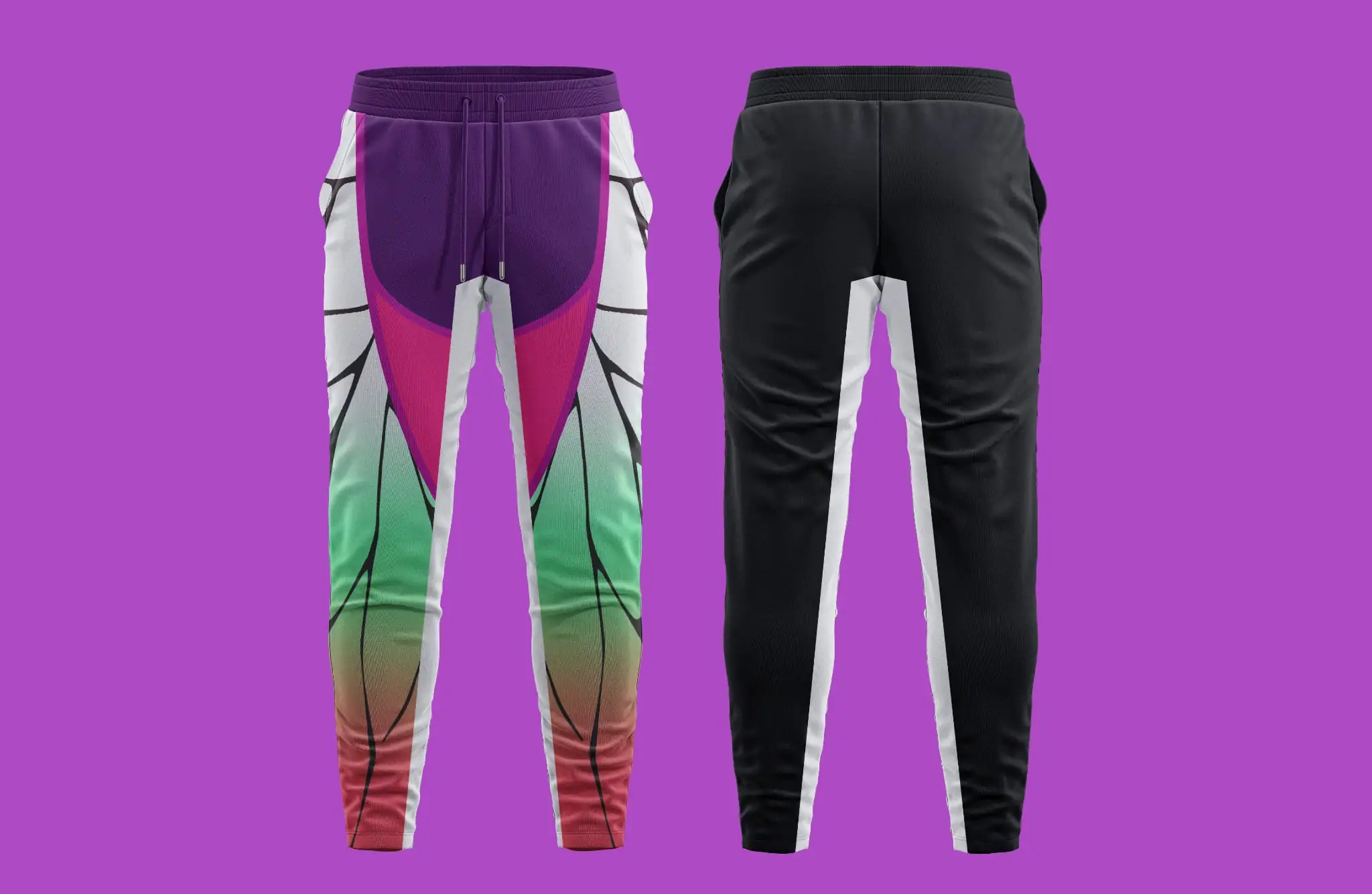Custom high-waist yoga leggings with side phone pockets and studio logo